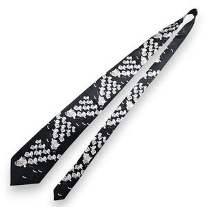 After Dark Flying Toilets Tie Mens OS Black Silk 90s Screensaver Vintage USA NEW
